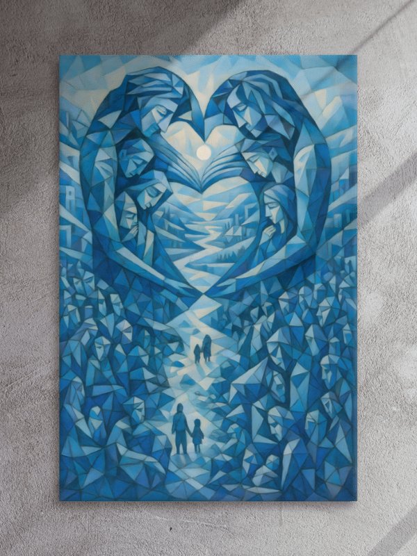 Guardians of the Journey – Abstract Blue Pathways product image (3)