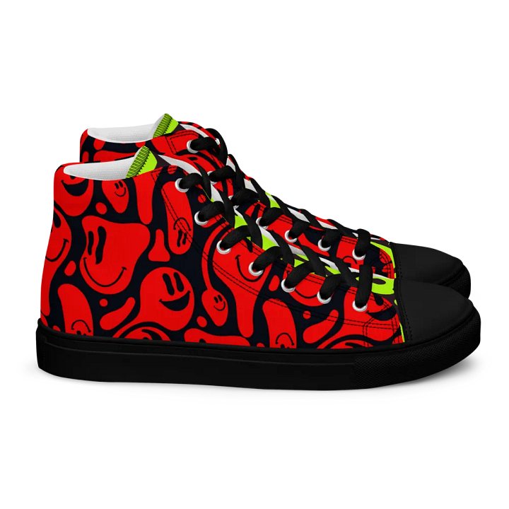 Women's High Top Canvas Shoes : 'Smile 2' product image (2)