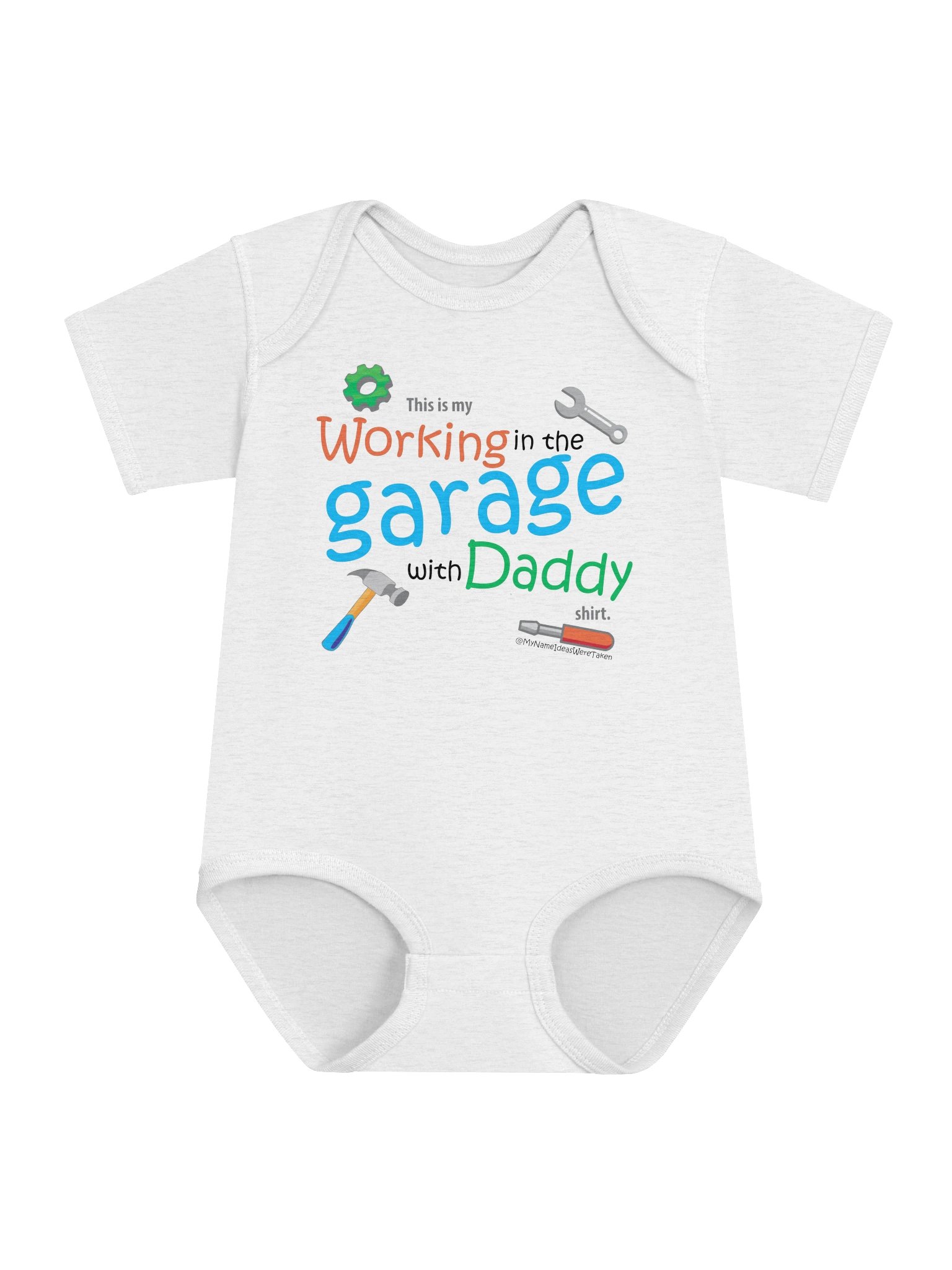 Working in the Garage with Daddy Onesie product image (1)