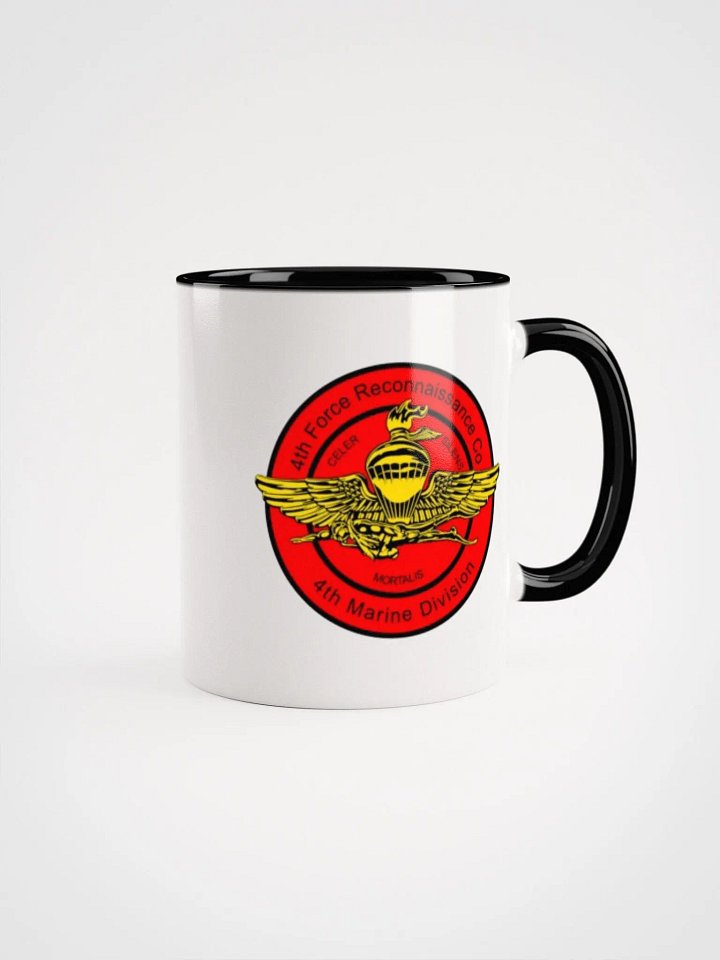 4th Force Reconnaissance Company: Coffee Cup White Exterior/Black Interior product image (1)