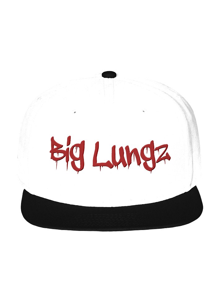 Big Lungz Flatbill hat White/Black/Red product image (1)