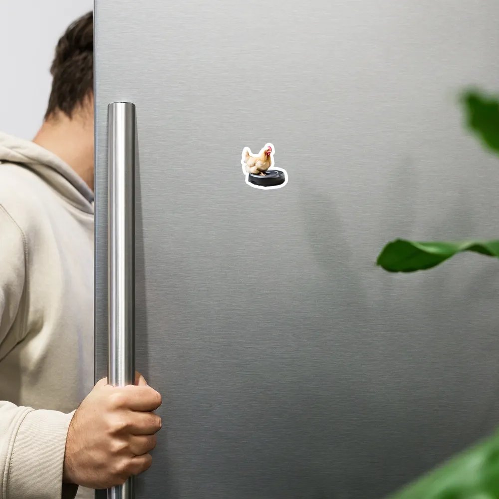 Roomba Chicken Magnet product image (6)