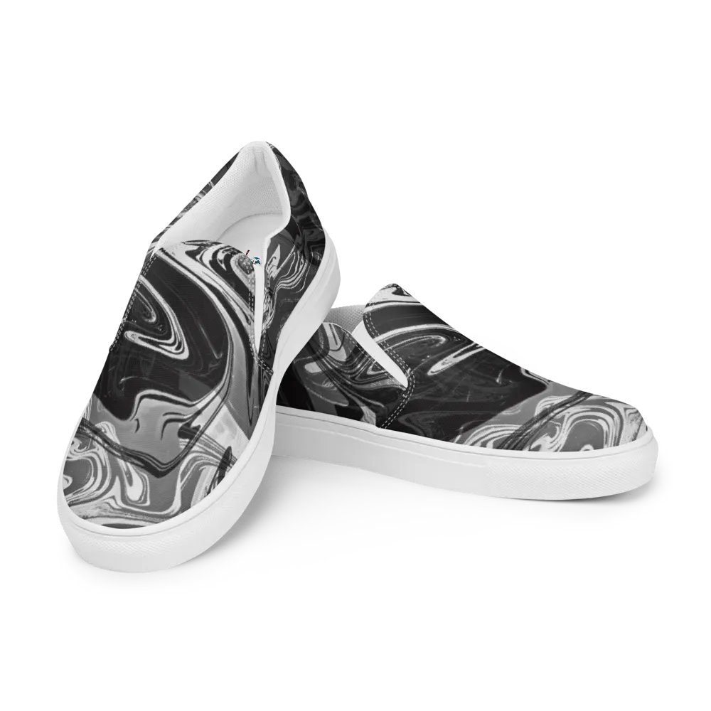 Fluid Chaos Men's Canvas Slip-On Shoes product image (11)
