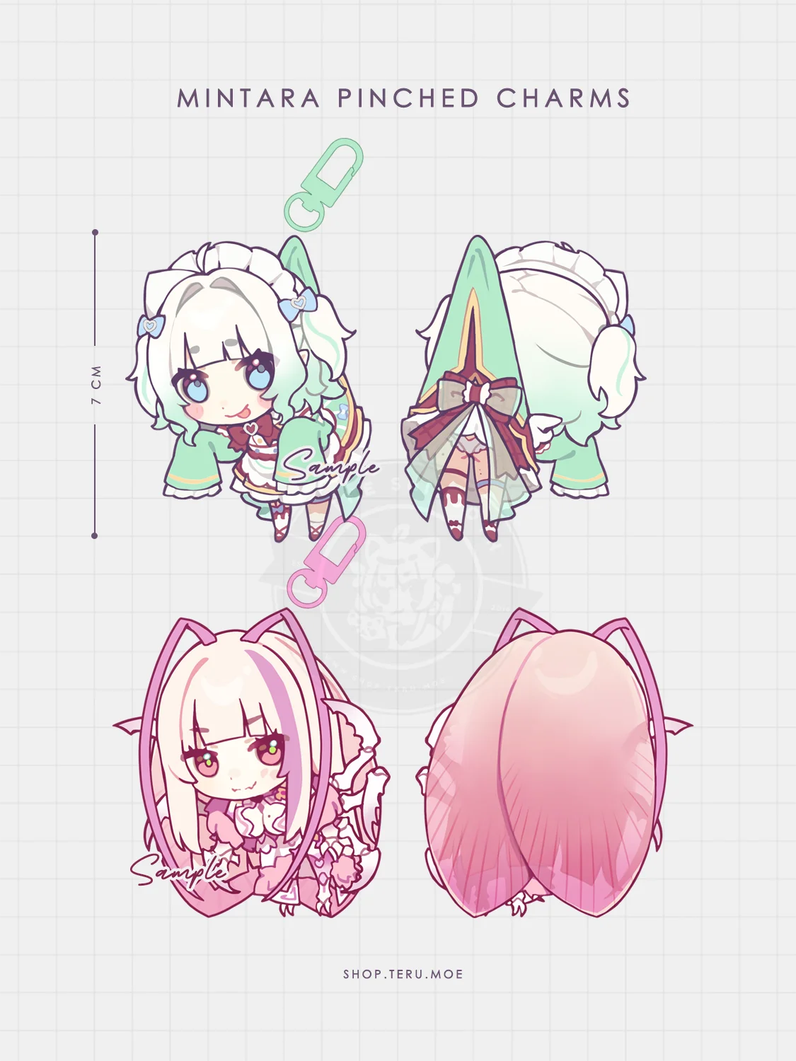 【PREORDER】Mintara Pinched Acrylic Charms product image (1)