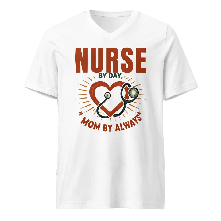 Nurse by Day Mom by Always V-Neck Tee product image (5)