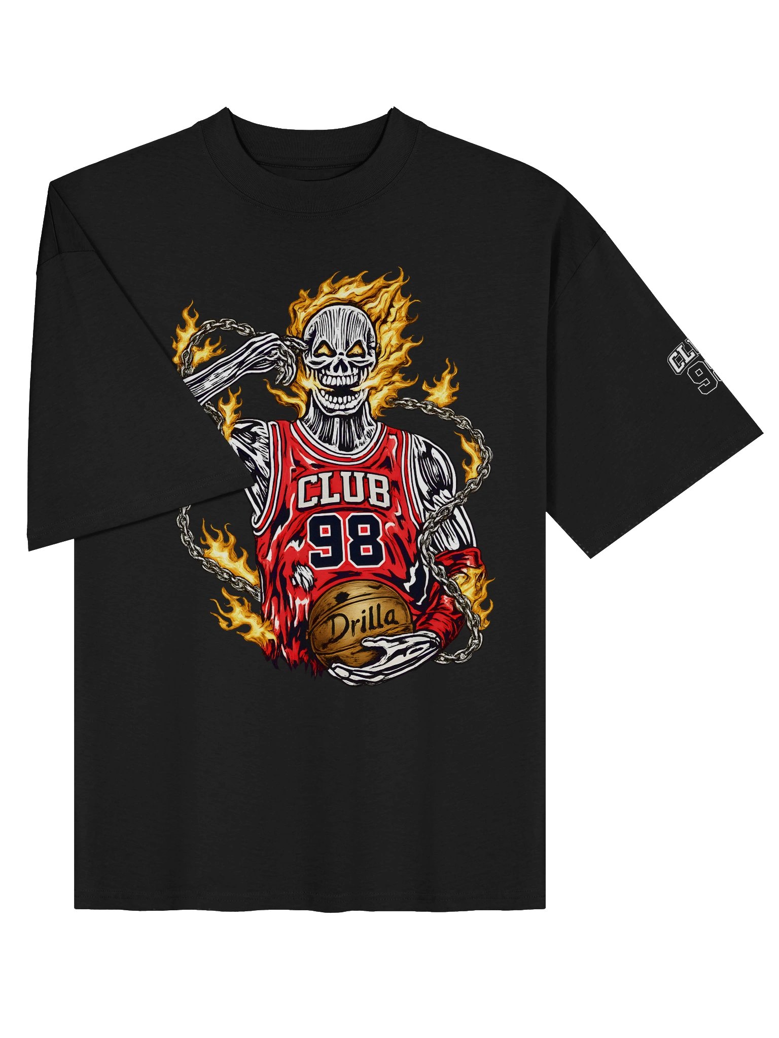 Drilla Skeleton Oversized Tee product image (3)