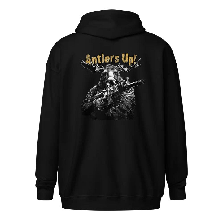 Antlers Up! Moose PMC Hoodie Zip-Up product image (1)