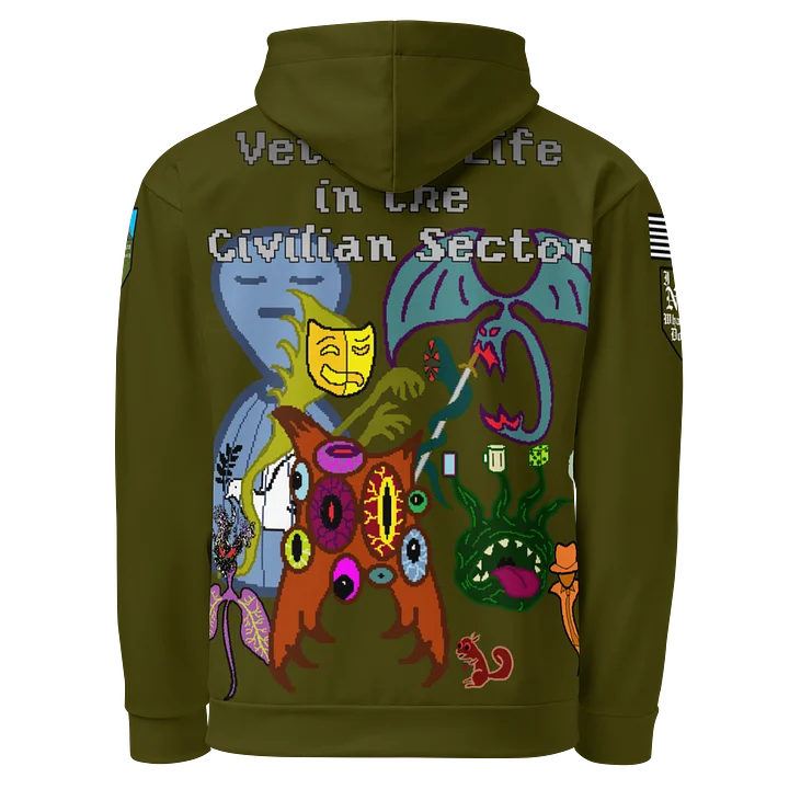 Green Stick Vet's Demons Athletic Hoodie product image (2)