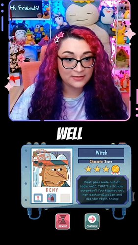 Meat pies made out of WHAT??!! 🤣 This game is too funny! 🤣 @lilguardsman @versus_evil
.
.
.
.
.
#lilguardsman #starmystique #...