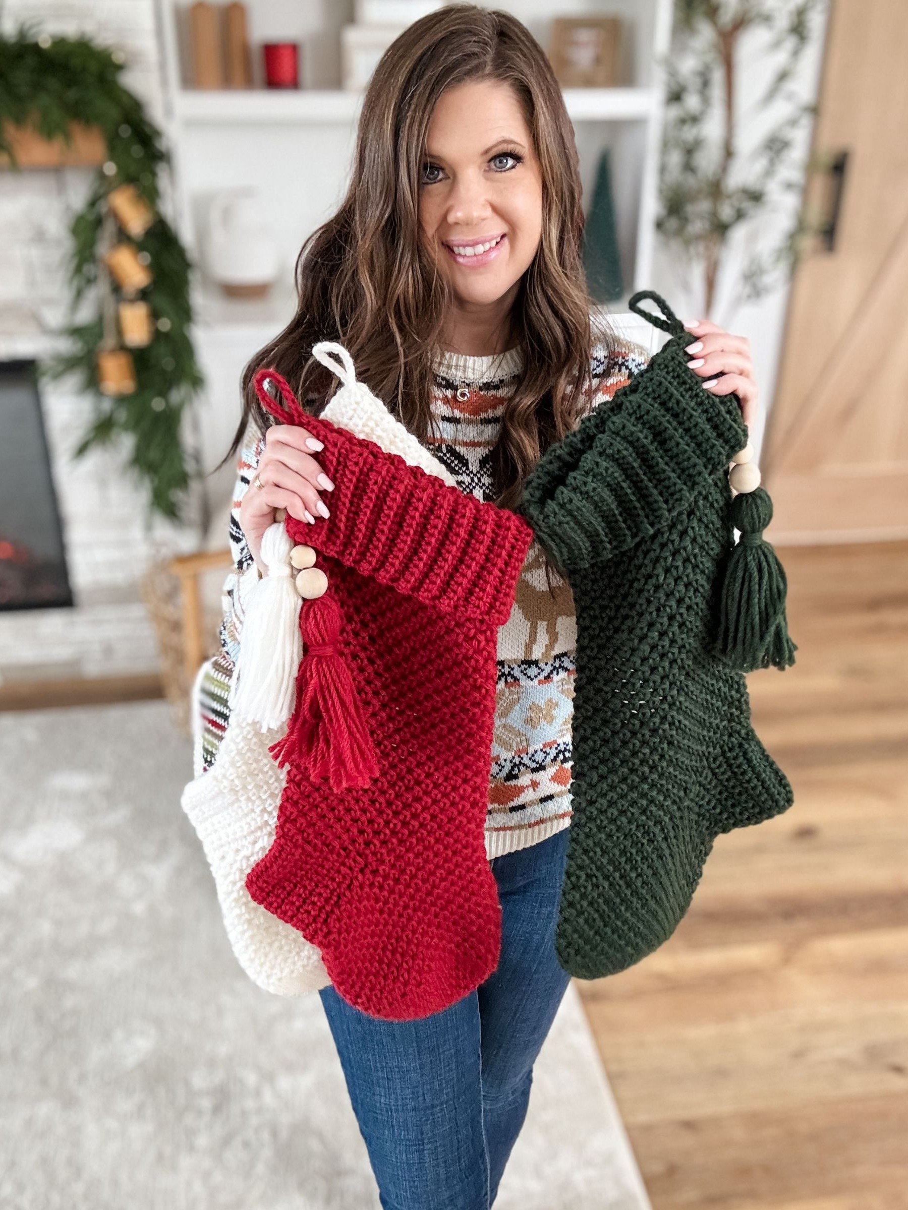 Holiday Weave Stocking Crochet Pattern product image (4)