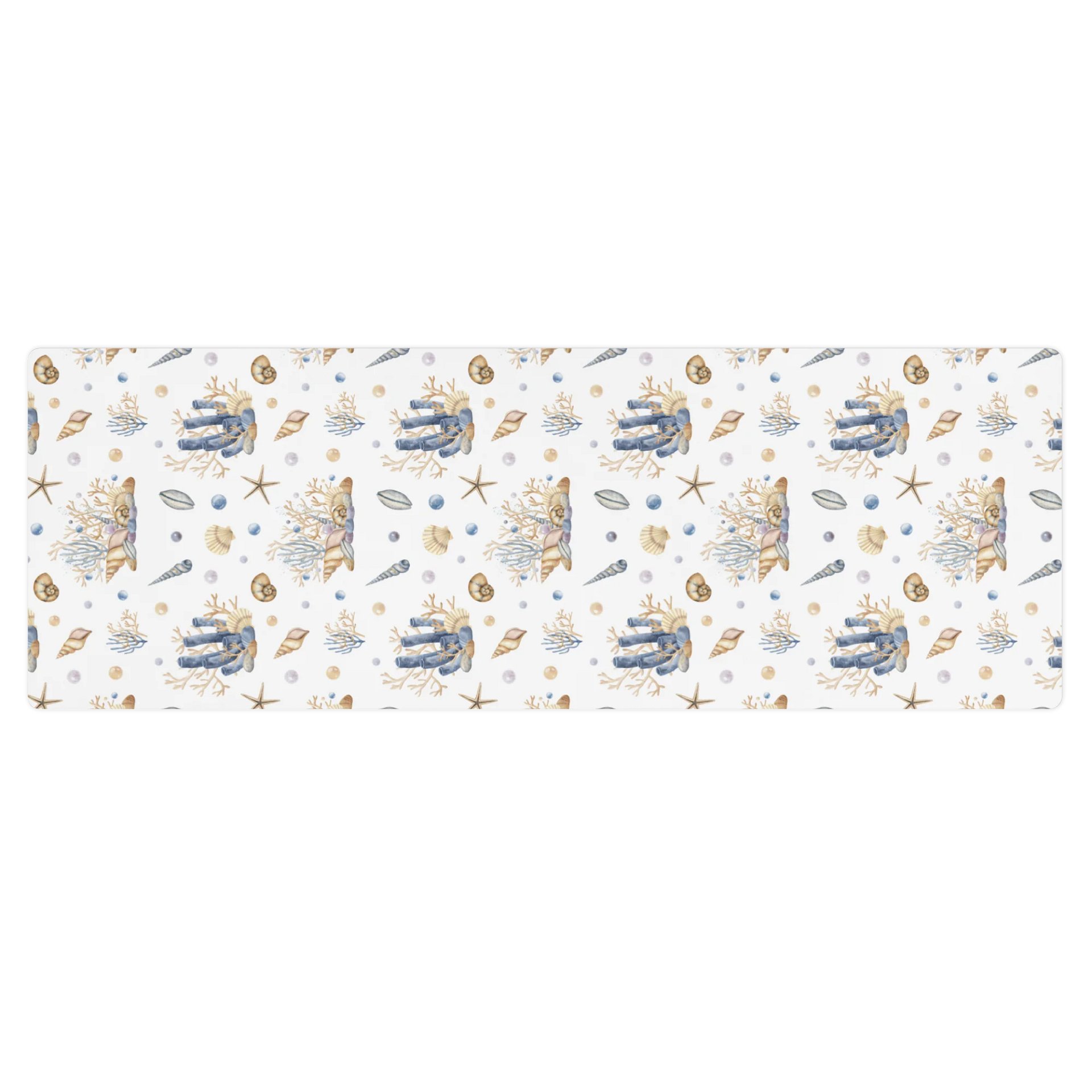 Underwater Seashells Pattern Yoga Mat by Treasure Pie product image (1)
