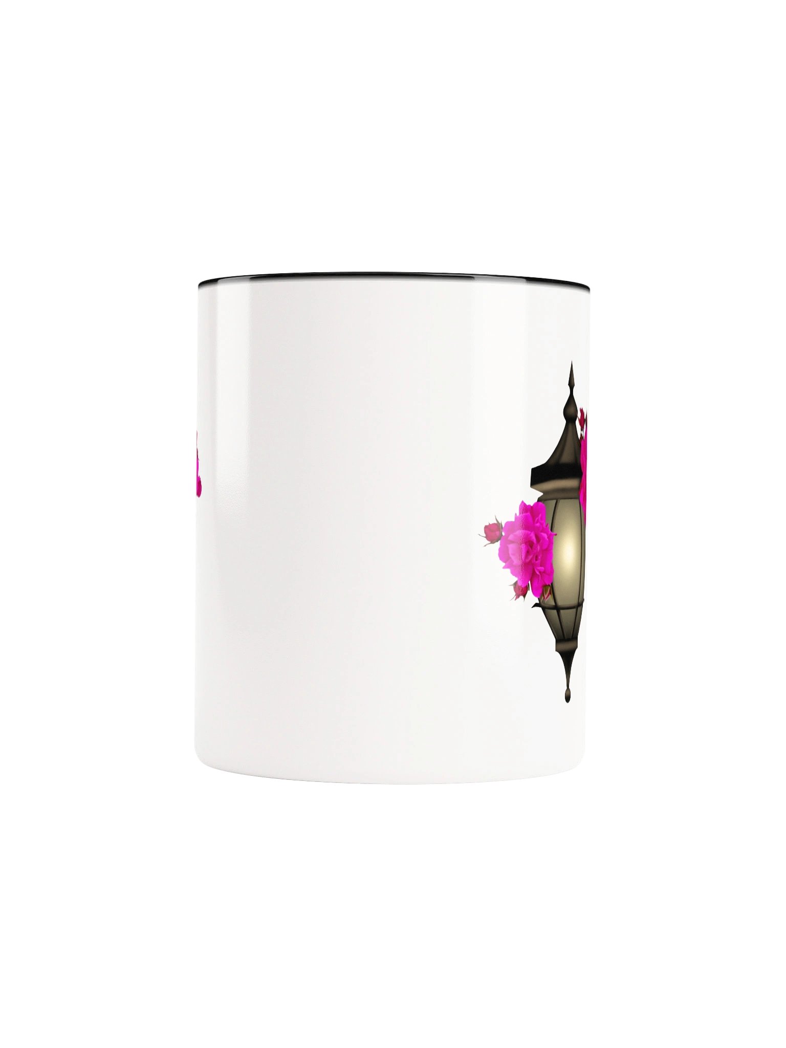 Gothic Lantern & Pink Rose Ceramic Mug – Moody Vintage Botanical Coffee Cup product image (10)