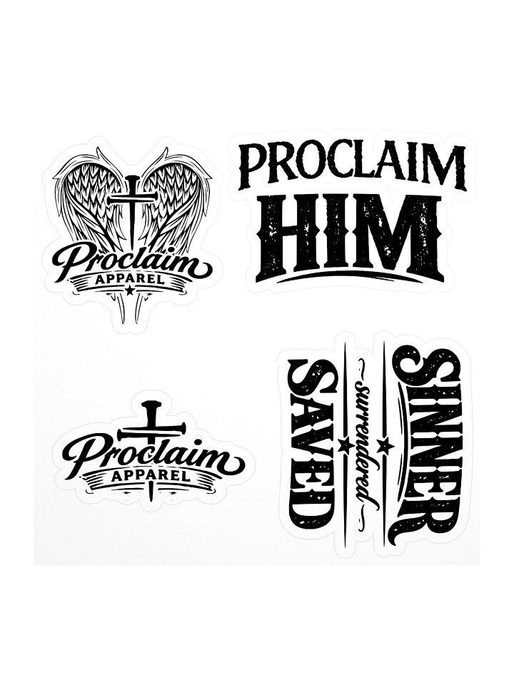 Proclaim Apparel Kiss Cut Stickers product image (1)