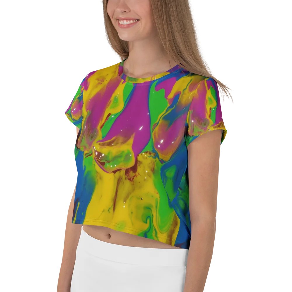 Marbled Dreams All-Over Crop Tee product image (3)