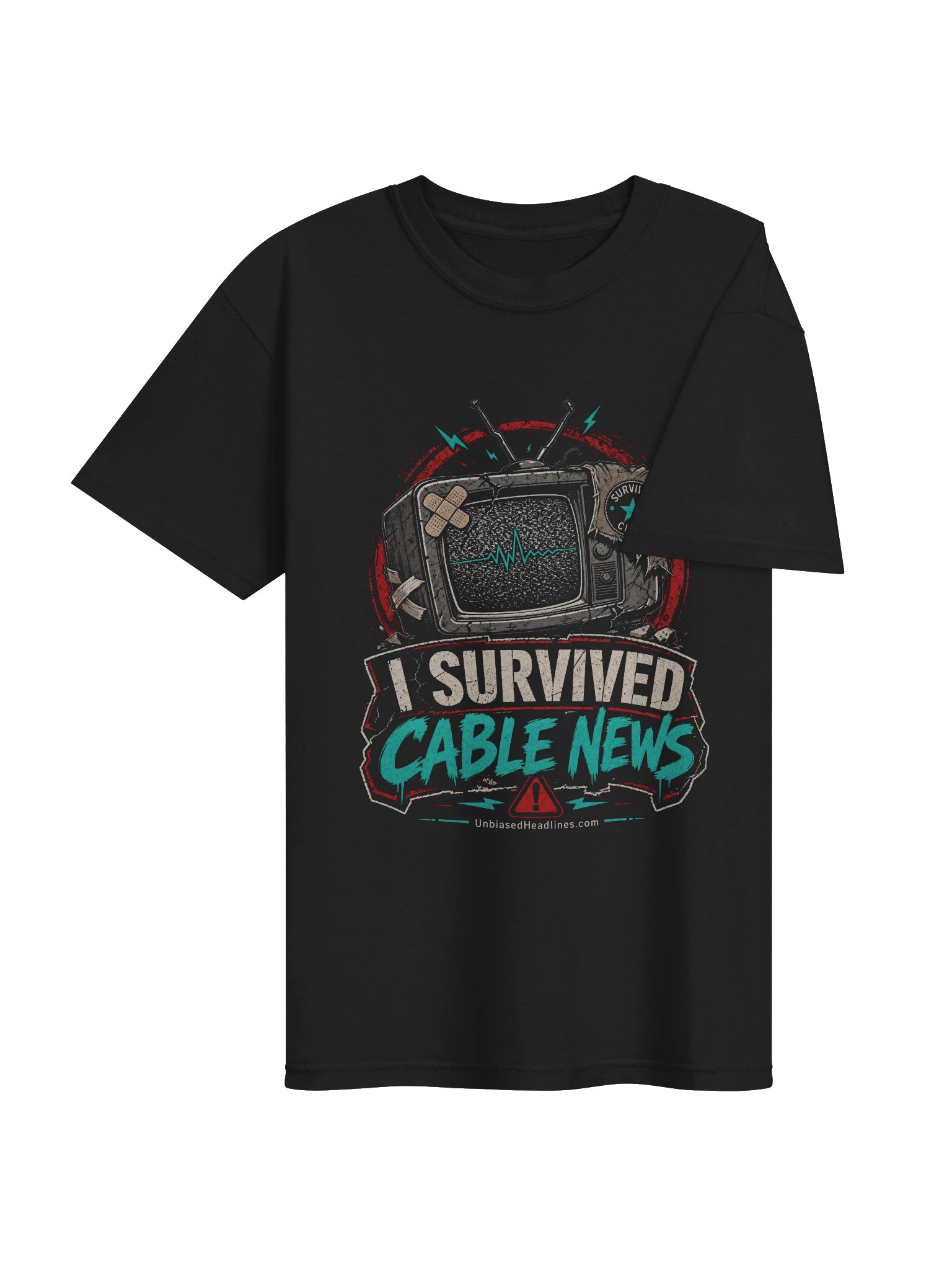 I Survived Cable News Tee - Large Front product image (3)