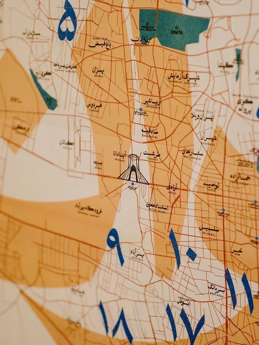 Tehran Decorative and Interactive Map product image (4)