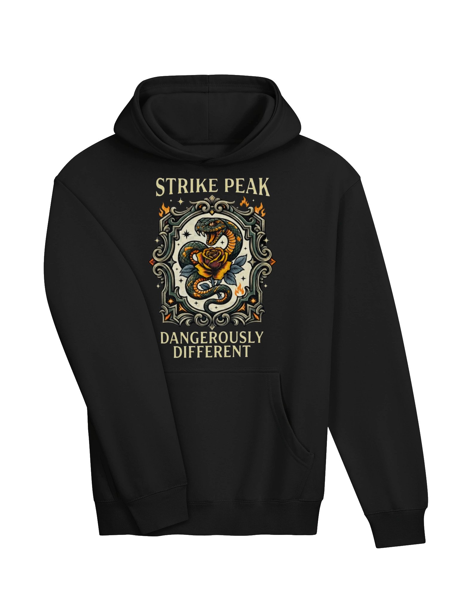 Premium Heavyweight Oversized Hoodie - "Dangerously Different" Dual-Sided Statement Streetwear product image (11)