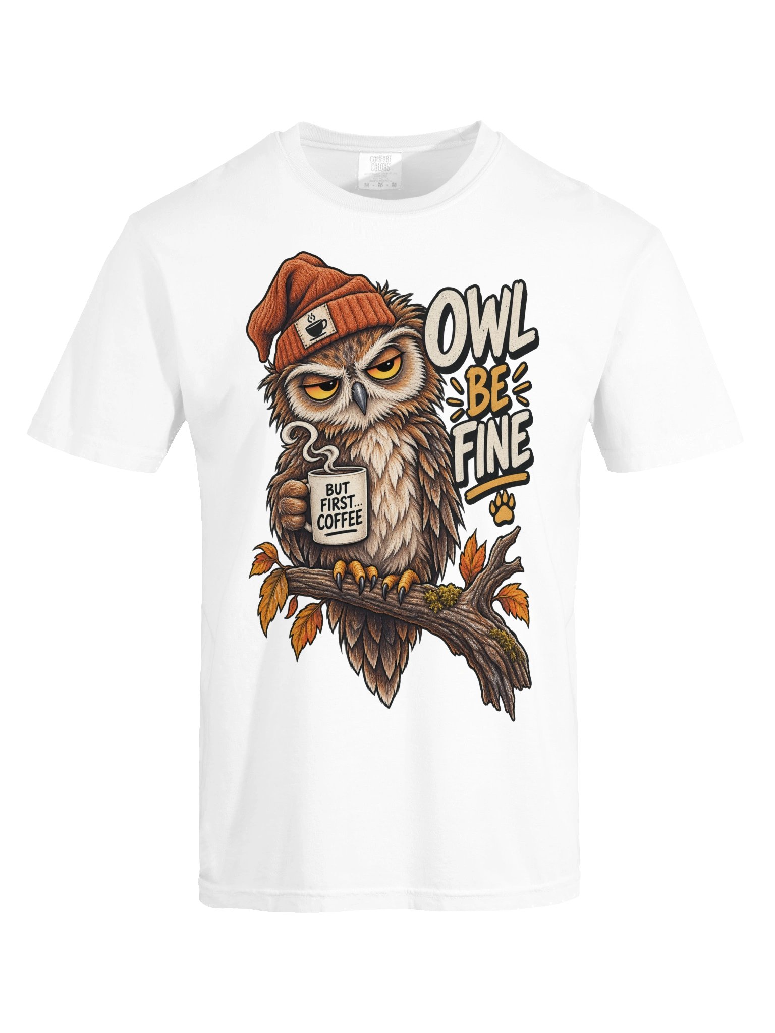 Owl Be Mine - Cute & Sarcastic Animal Lover Valentine's Day Fox & Owl Pun T-Shirt product image (1)