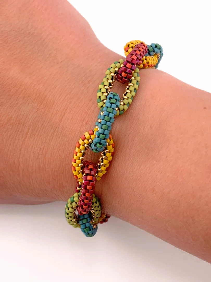 Beading Pattern - Delica Links Bangle Bracelet product image (1)