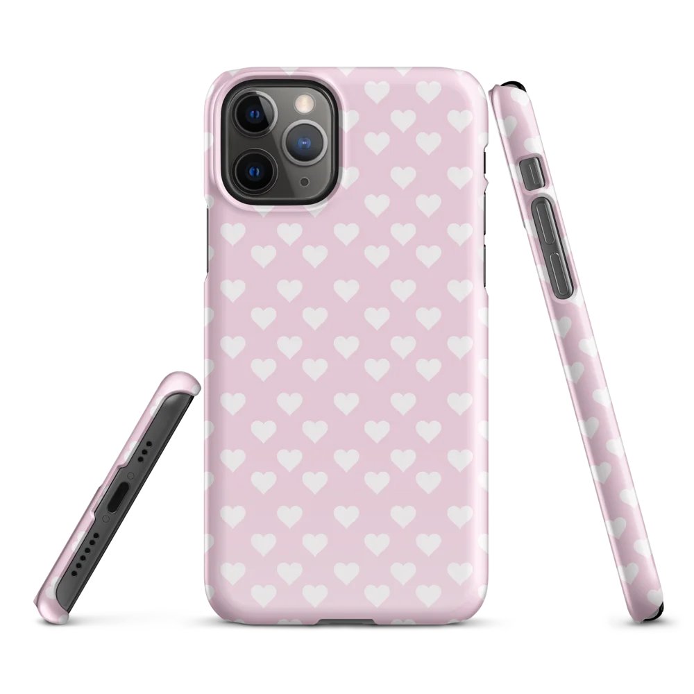 Heartfelt Pink iPhone® Snap Case - Herzchen iPhone® Hülle product image (1)