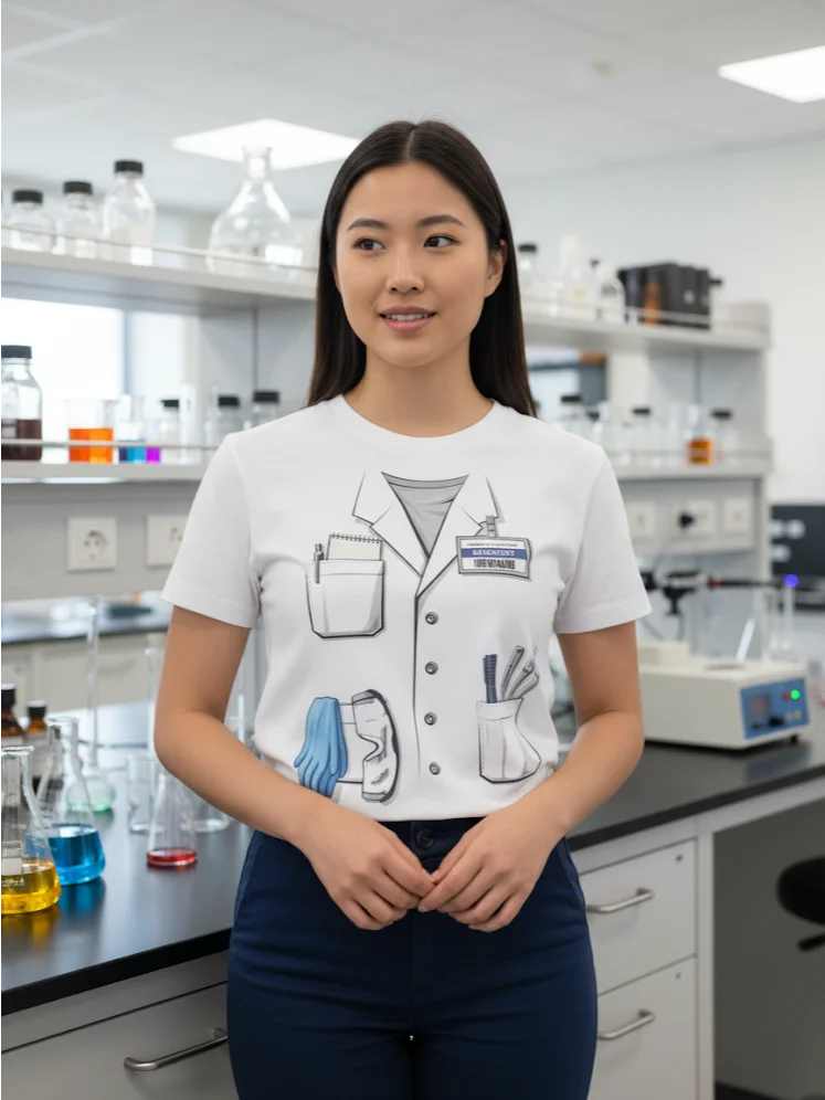 Scientist Lab Coat Costume Tee product image (1)
