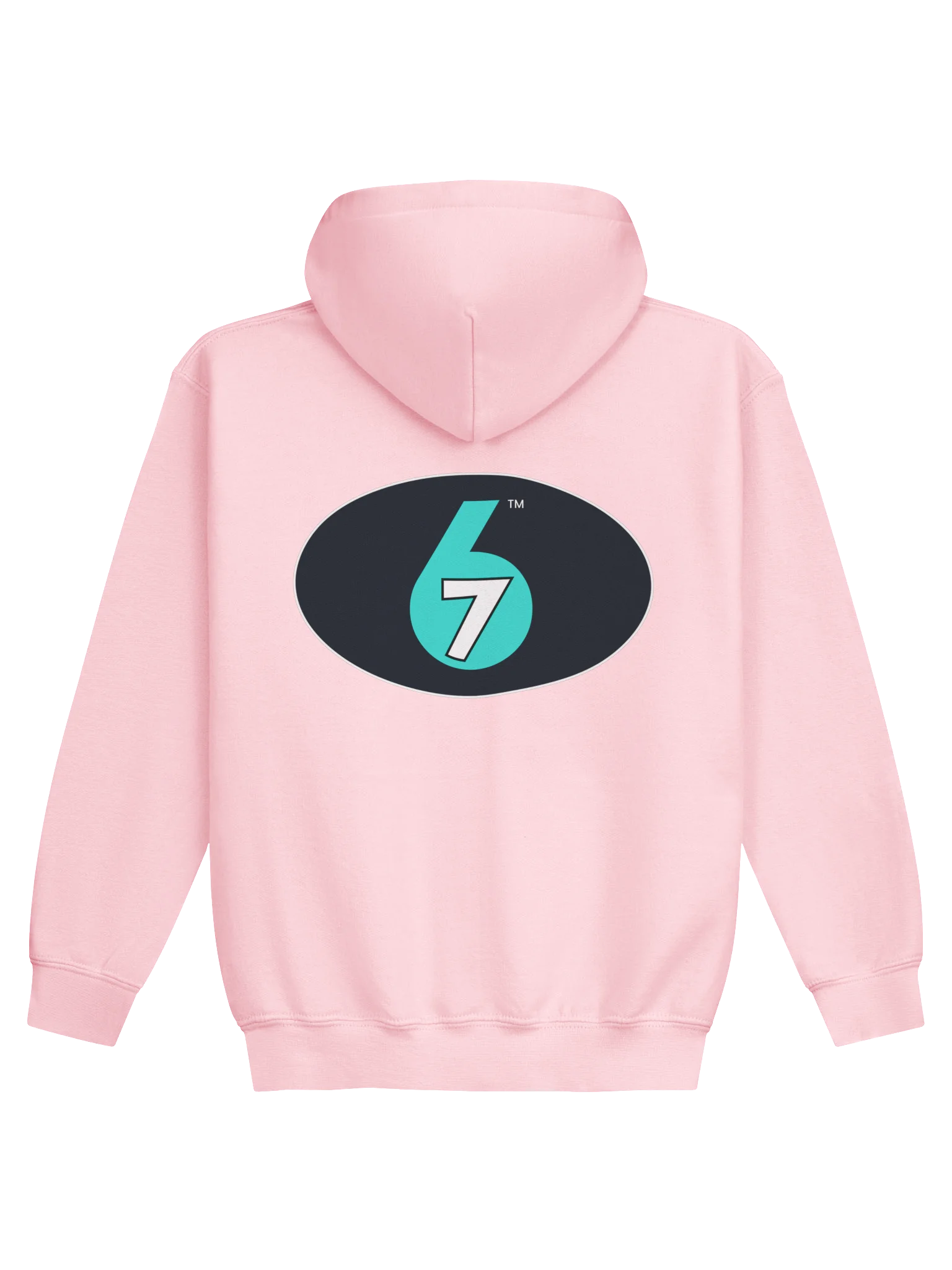 Kids Pull-over Hoodie - Light Pink, Logo on Back product image (2)