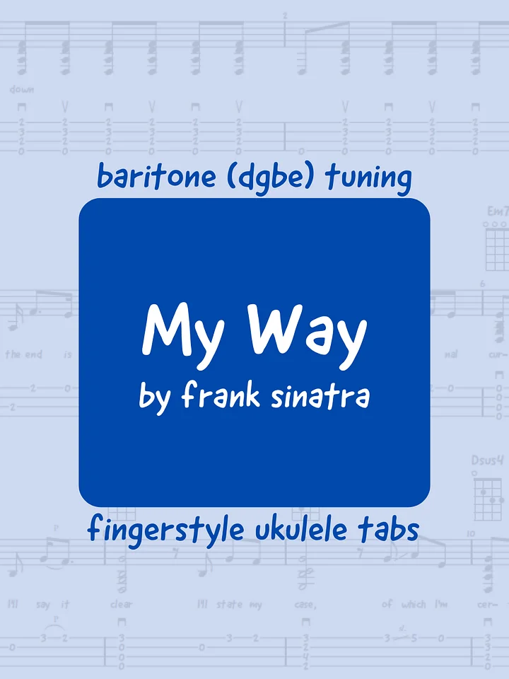 Frank Sinatra - My Way (uke tabs) product image (1)