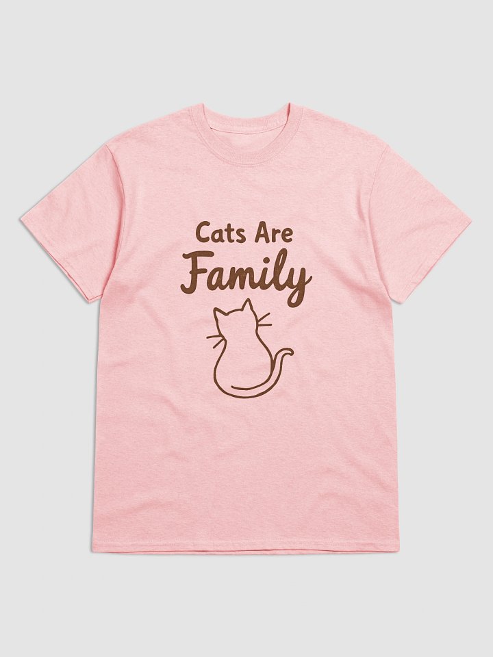 Cats Are Family T-Shirt | Gildan 5000 | Cute Cat Lover Tee product image (73)