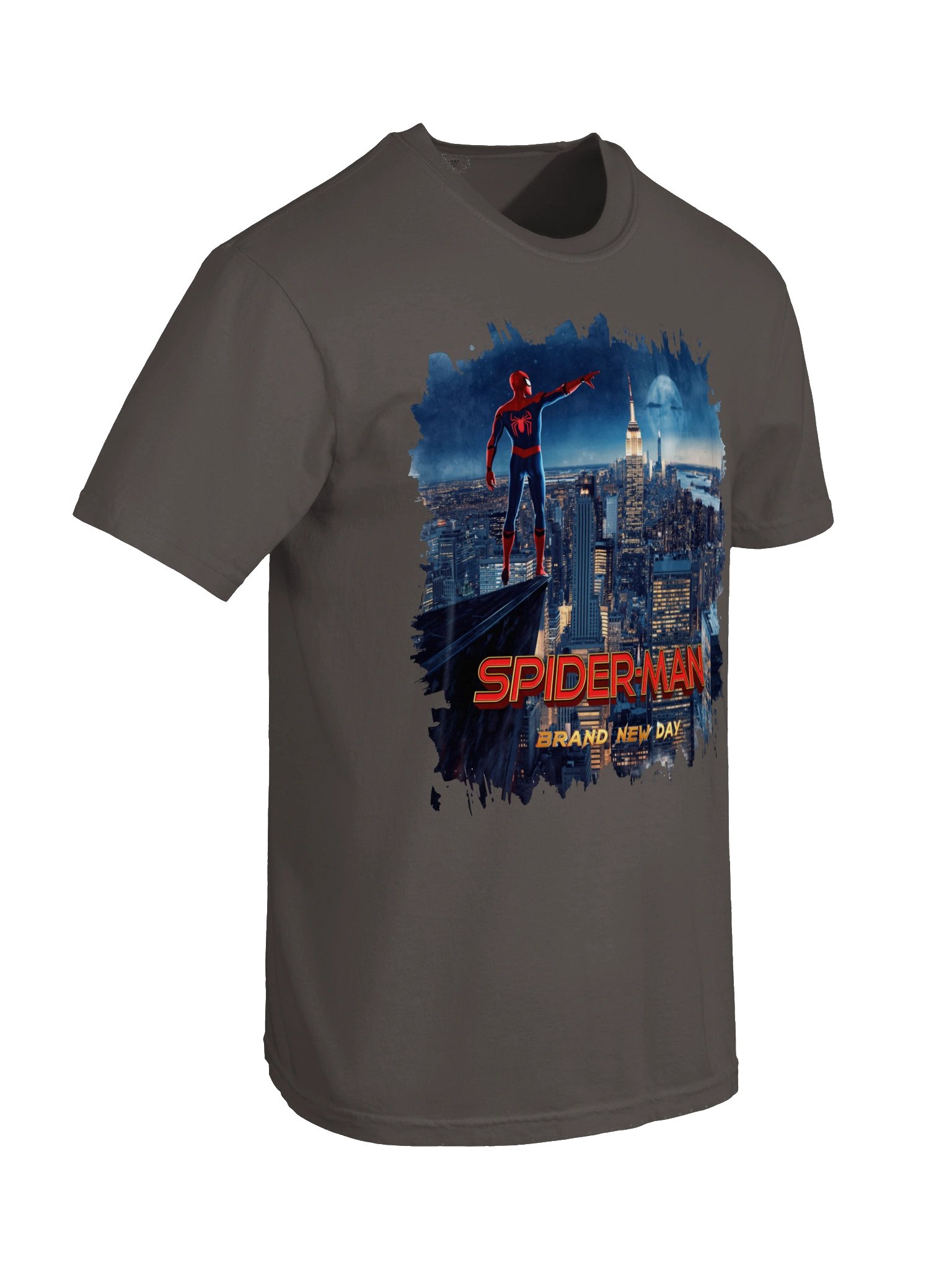 Spider-Man Brand New Day City View T-Shirt | Retro Marvel Graphic Tee product image (3)