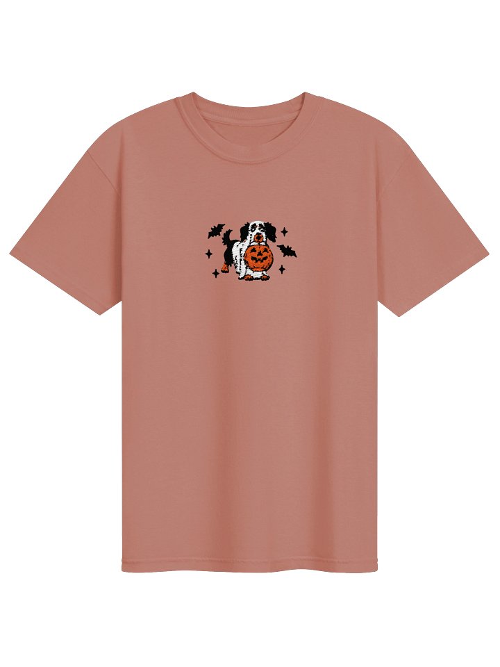 Halloween Longhaired Dachshund(Black & Tan) Embroidered T-Shirt product image (25)
