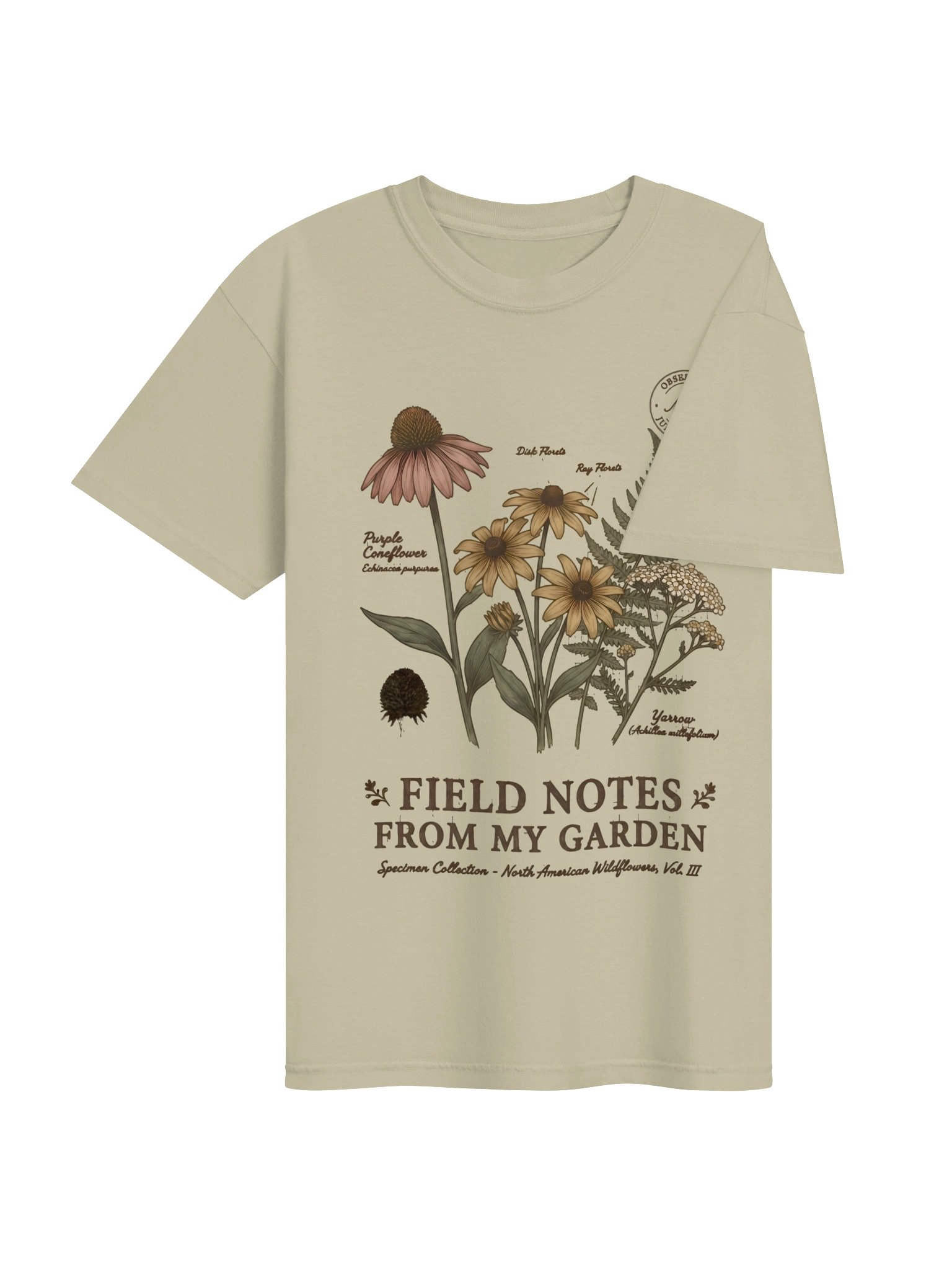 Field Notes from My Garden T-Shirt – Vintage Botanical Illustration Tee product image (17)