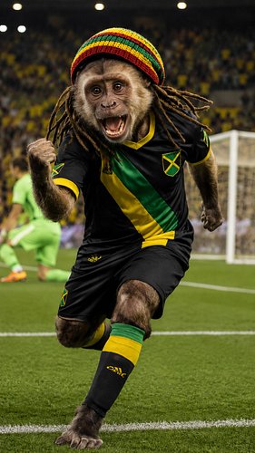 WORLD CUP VS JAHMUNKEY⚽️🏟️ #worldcup #rasta #monkey #futbol #messi