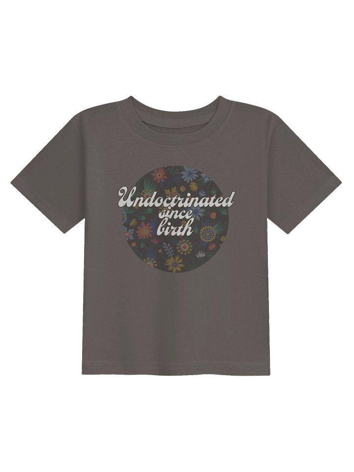 Undoctrinated Since birth Grey Toddler Tee - Confident Mama product image (1)