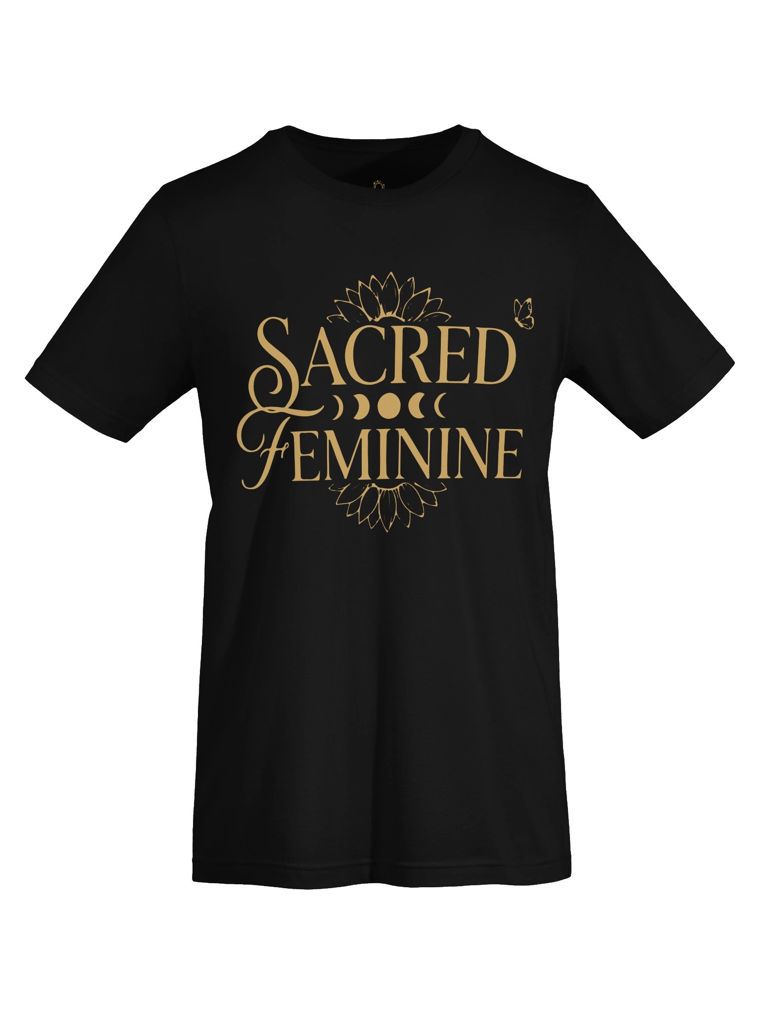 Sacred Feminine Women’s Organic Cotton T-Shirt | Sunflower Dream Creation product image (5)