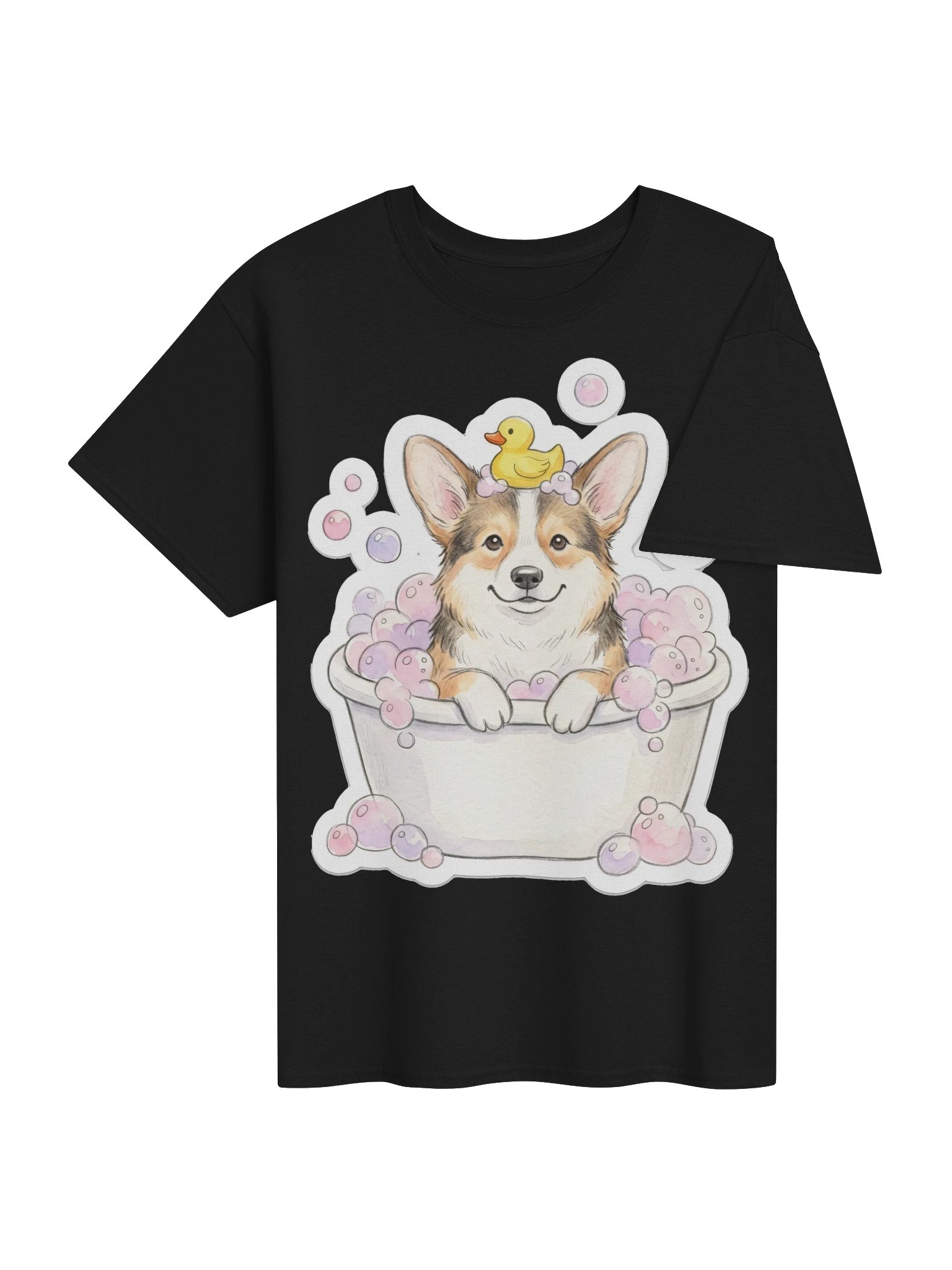 Bubble Bath Corgi Tee product image (10)