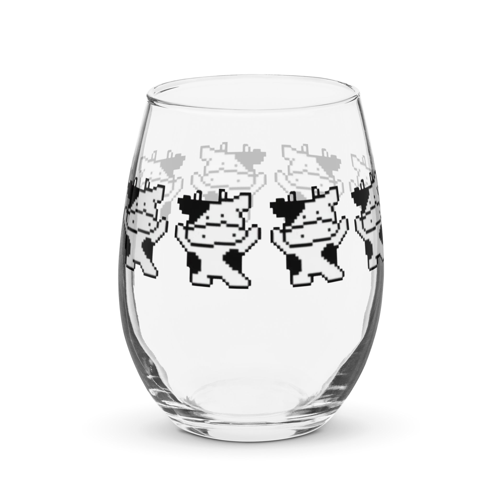 Celestial Cow Stemless Wine Glass product image (4)