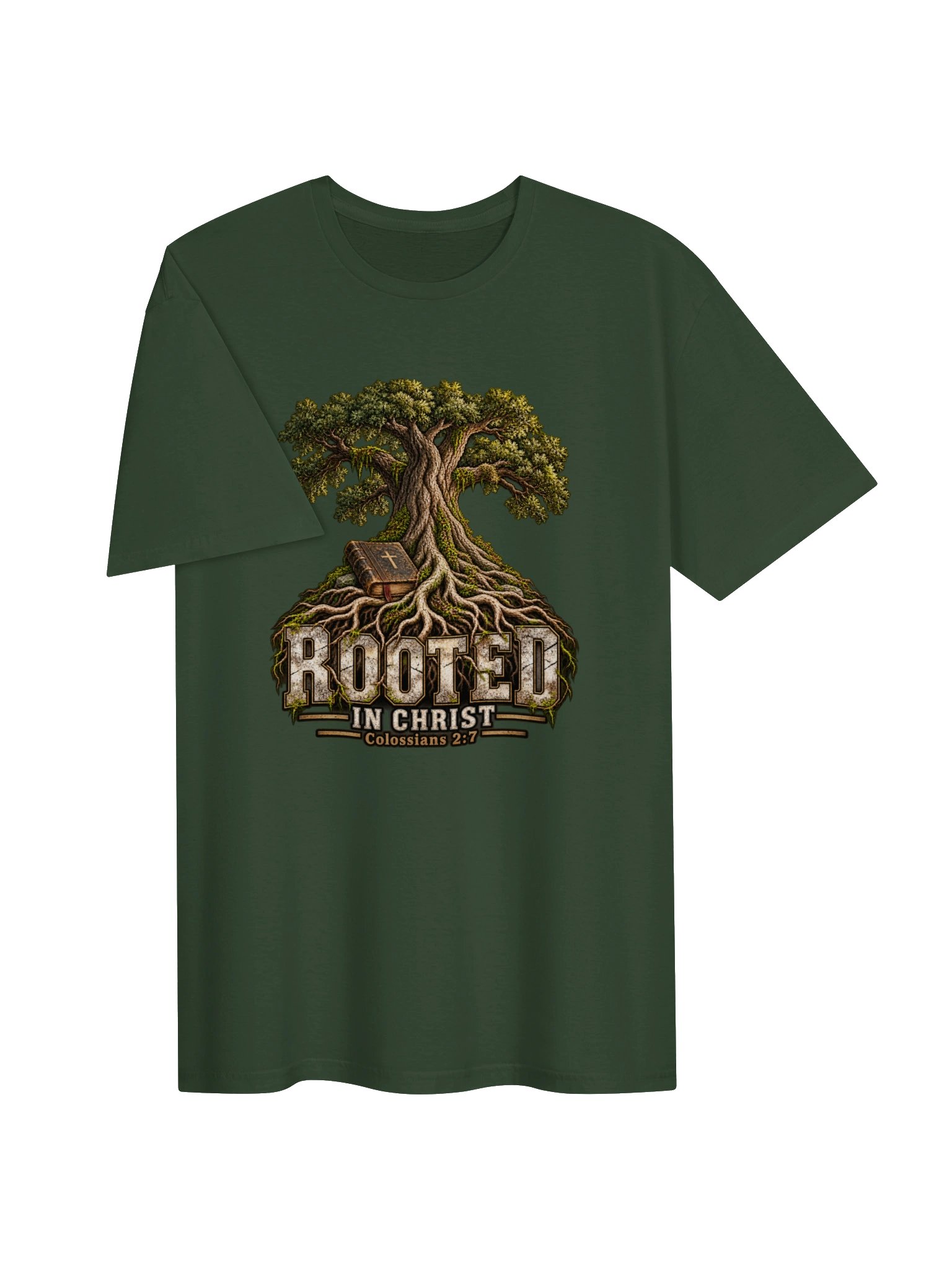 Rooted in Christ Tree Tee | Colossians 2:7 product image (23)