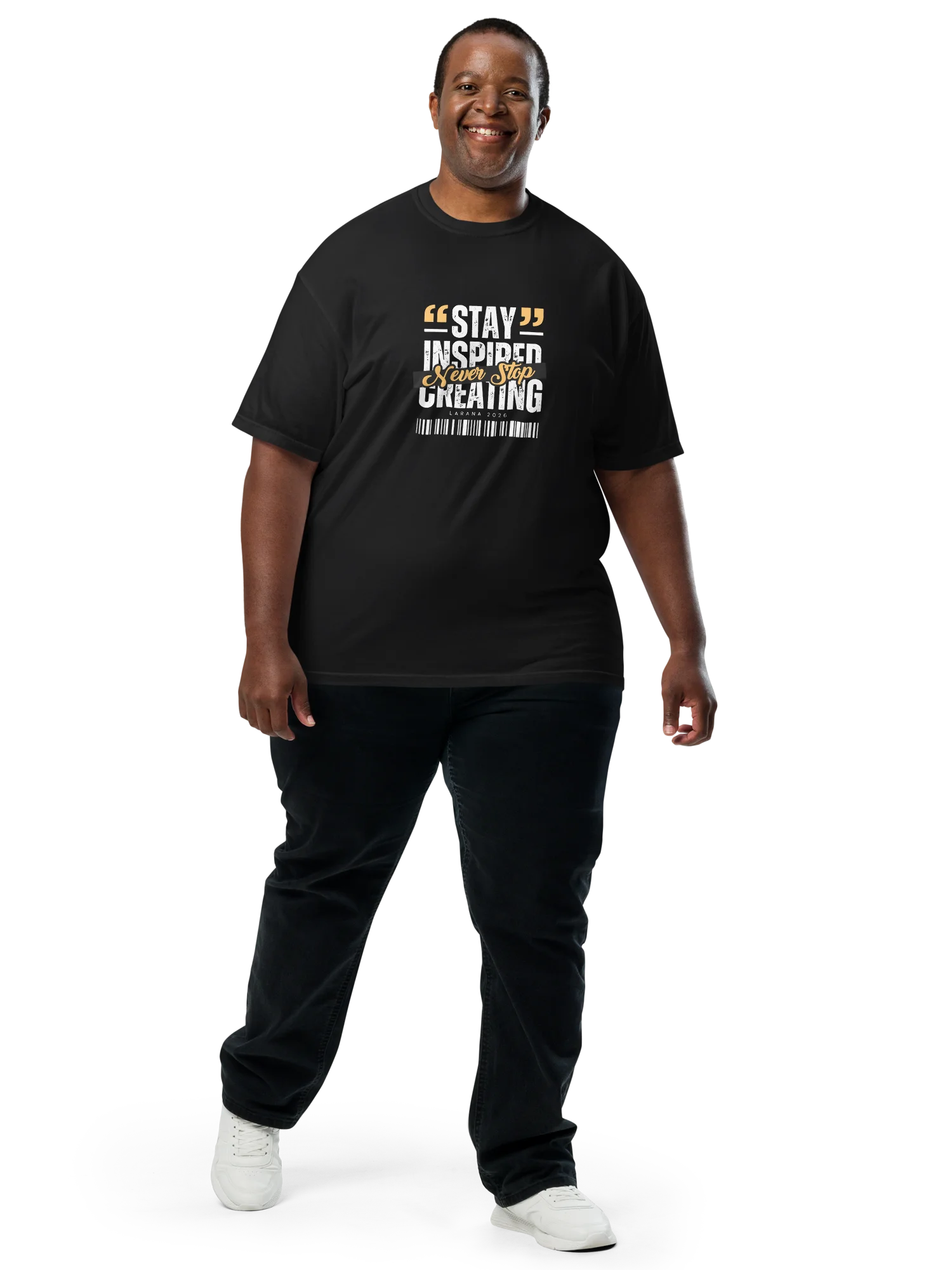"Stay Inspired" Barcode Tee product image (9)