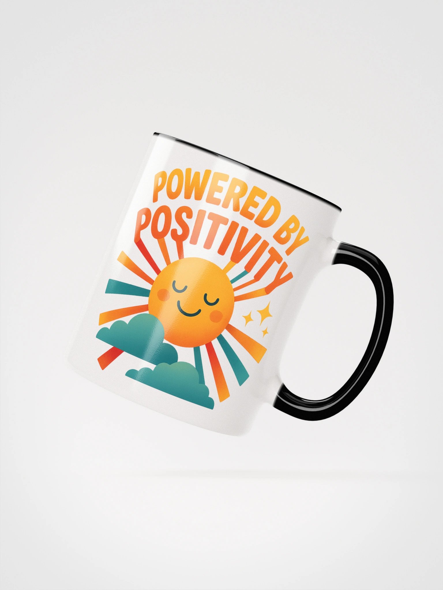 Powered by Positivity – Radiant Smiling Sun Mug product image (22)