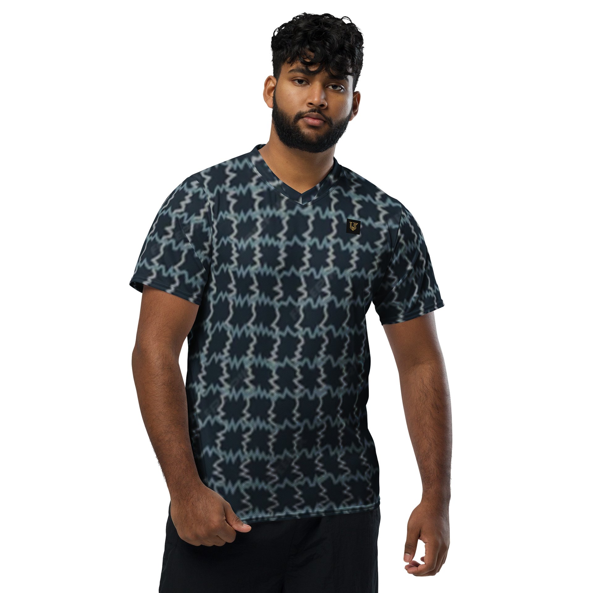 Lafate Store Designer Full Print Shirt Blue Multicolor product image (1)