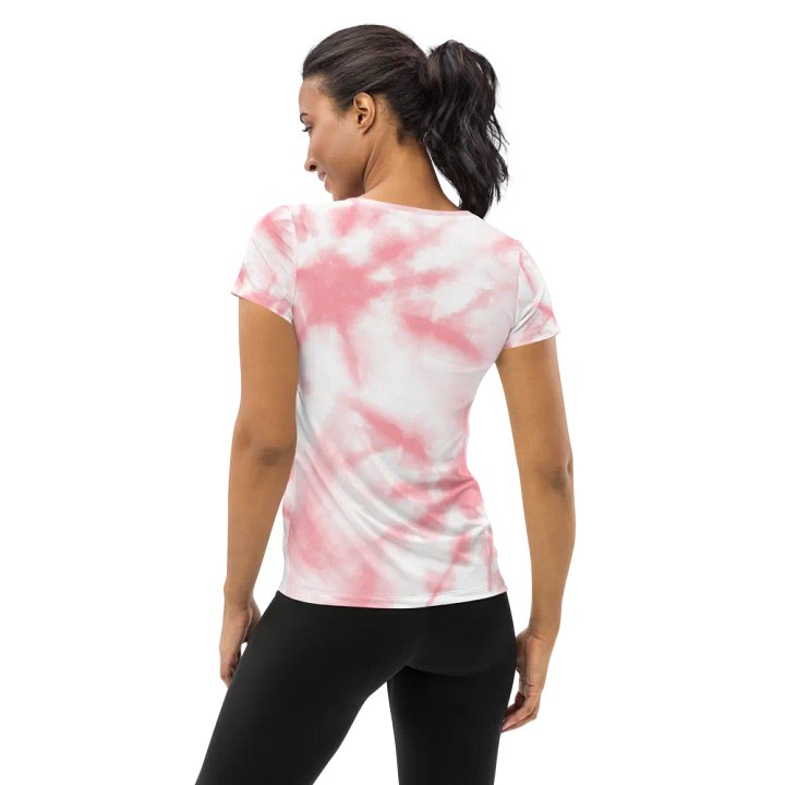 Radiant Radial Tie-Dye Women's Athletic Tee product image (2)