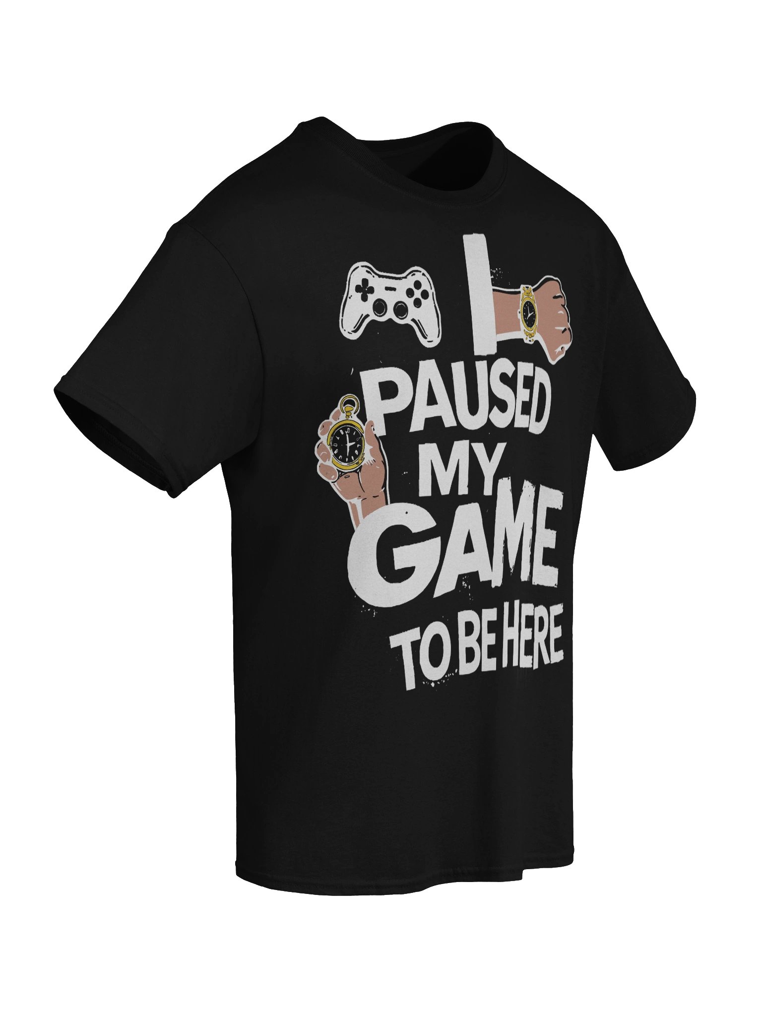“Paused My Game” Gamer Statement Tee product image (8)