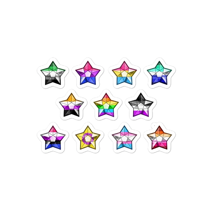 Pride Crystal Star Stickers product image (1)