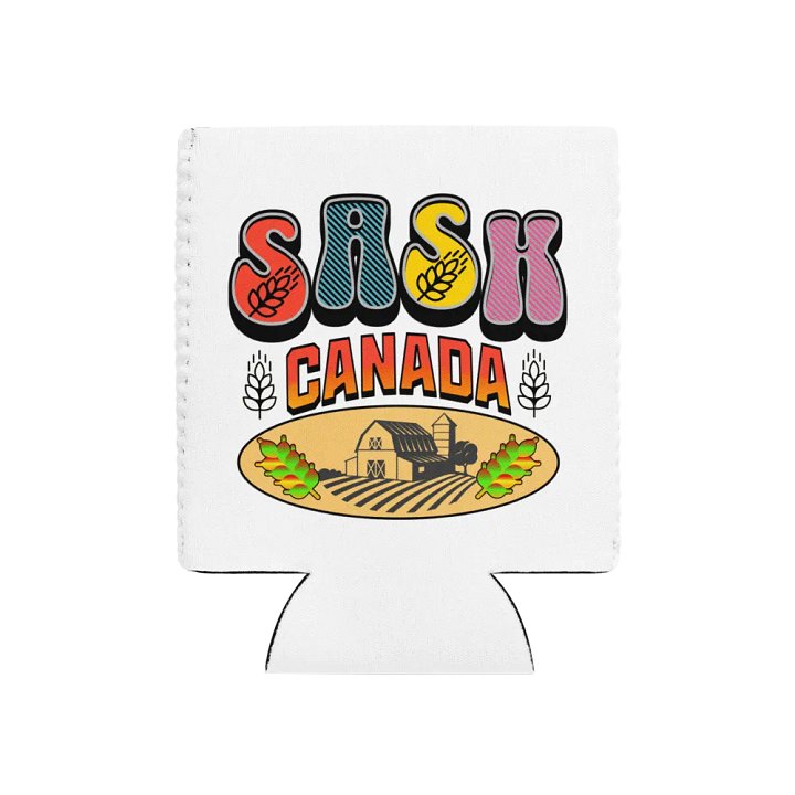 Sask Canada Farm Scene Can Cooler product image (1)