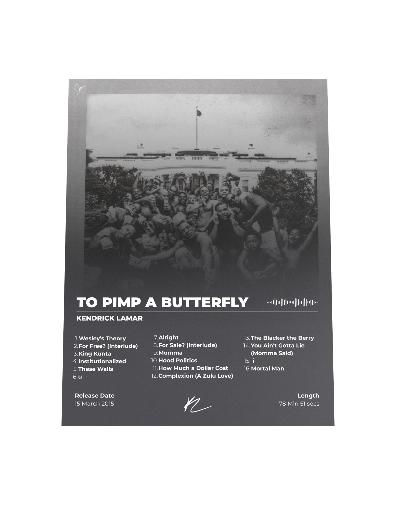 Kendrick Lamar To Pimp a Butterfly Poster product image (7)
