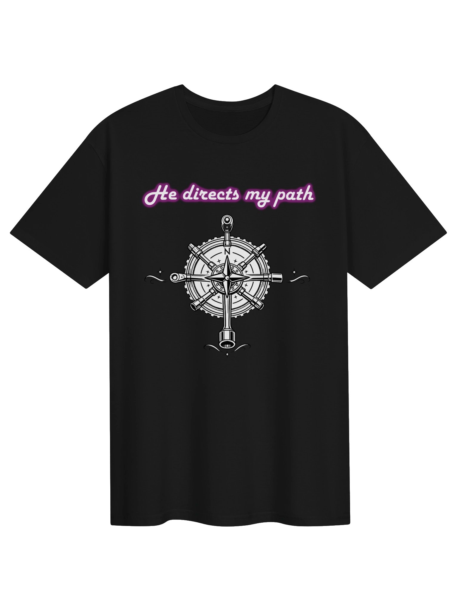 He Directs My Path Compass Tee product image (1)