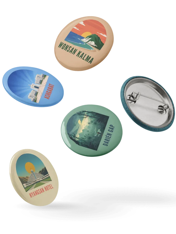 Oh the Places You'll (Not) Go Retro Pins product image (6)