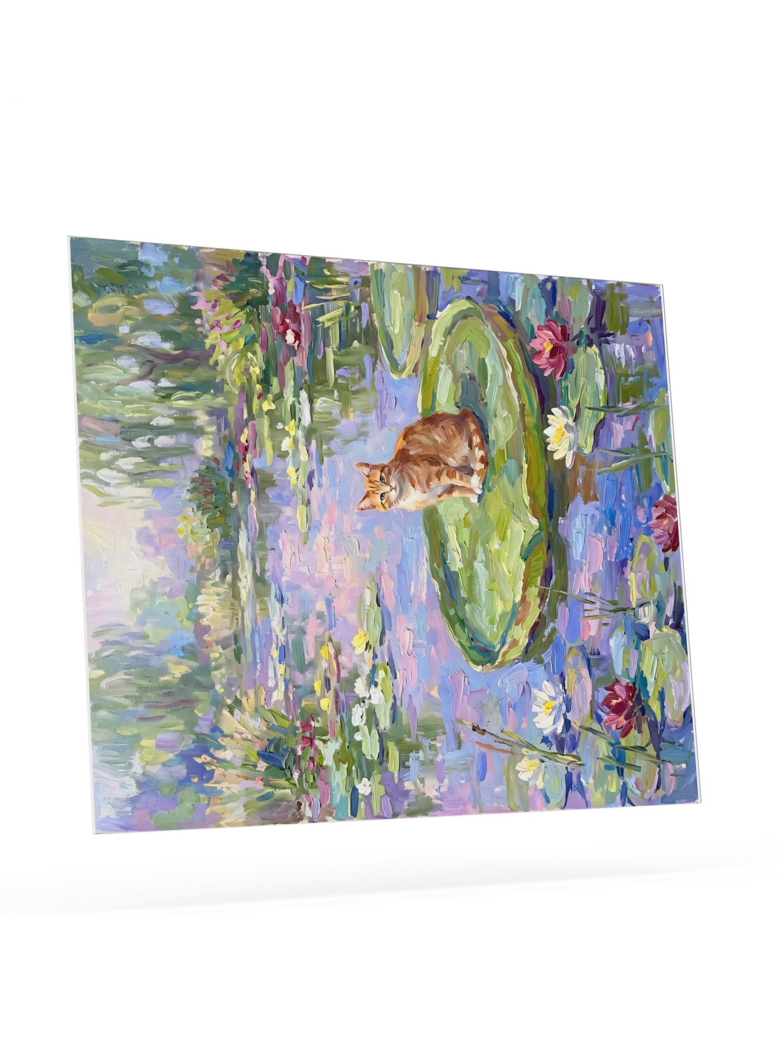 Water Lilies Cat Poster product image (23)