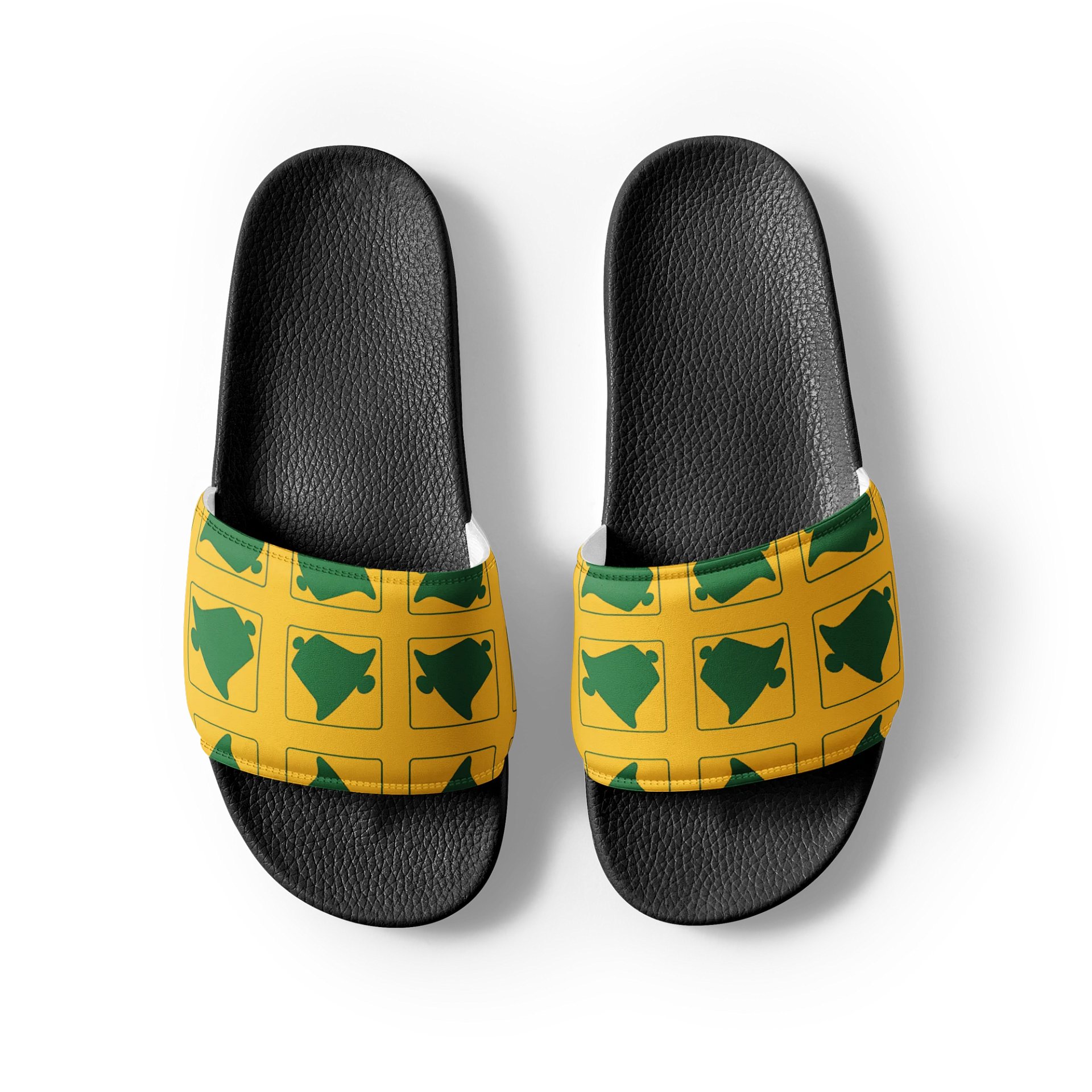 Geometric Green Men's Slides product image (3)