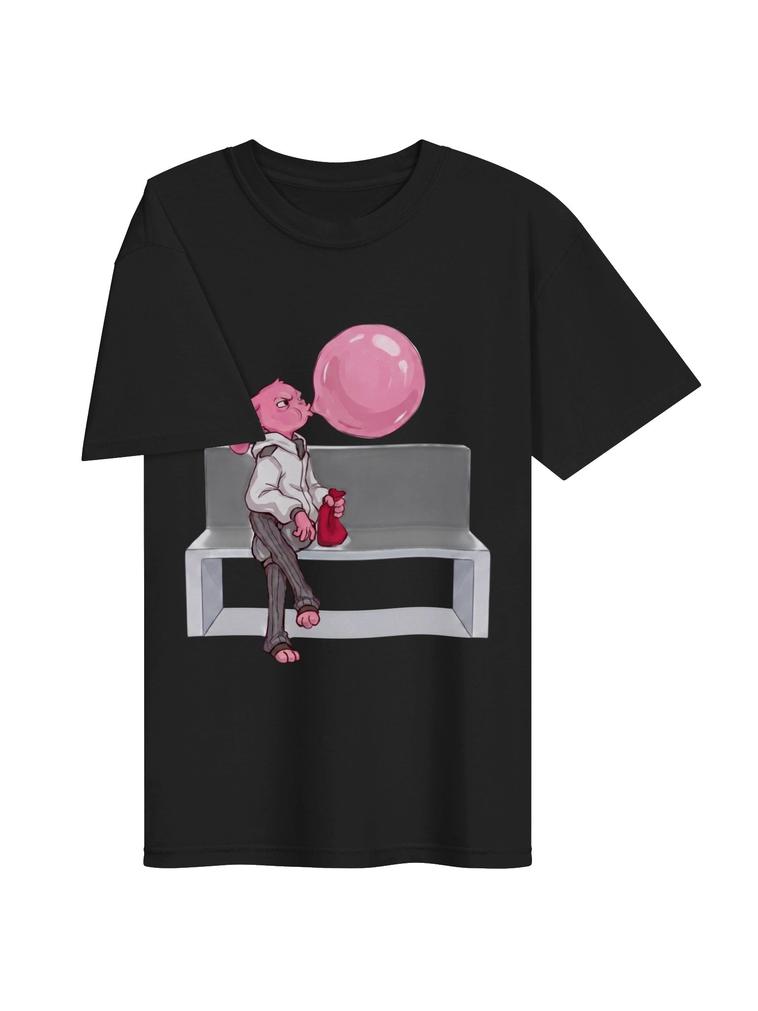 Bubblegum Bench T-Shirt – Cute Creepy Hospital Aesthetic Unisex Tee product image (29)